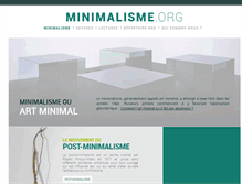 Tablet Screenshot of minimalisme.org